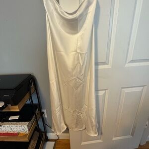 Elegant Cream Satin skirt